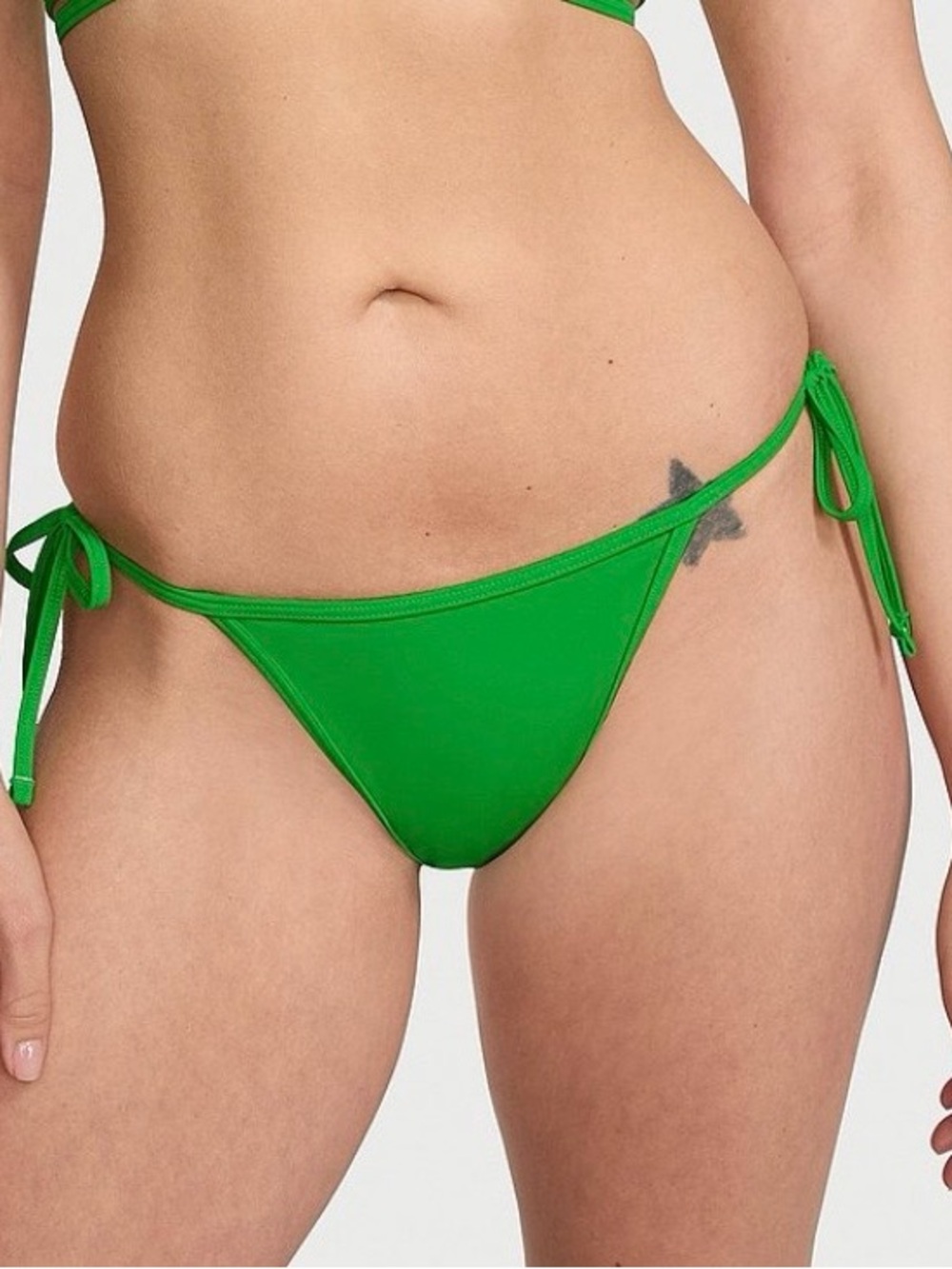 Victoria's Secret Green Tie-Side String Bikini Bottom